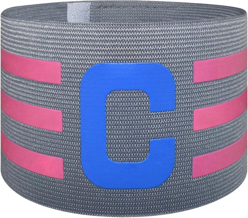 FUNAUPGO Sports Captain C Arm Band for Team Training, Unisex Elastic Soccer Captain Armband Adjustable Outdoor Football Player Captain's ArmBands for Adult - Image 1